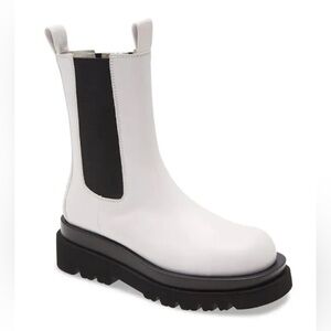 Jeffrey Campbell White Leather Boots 7 NIB
